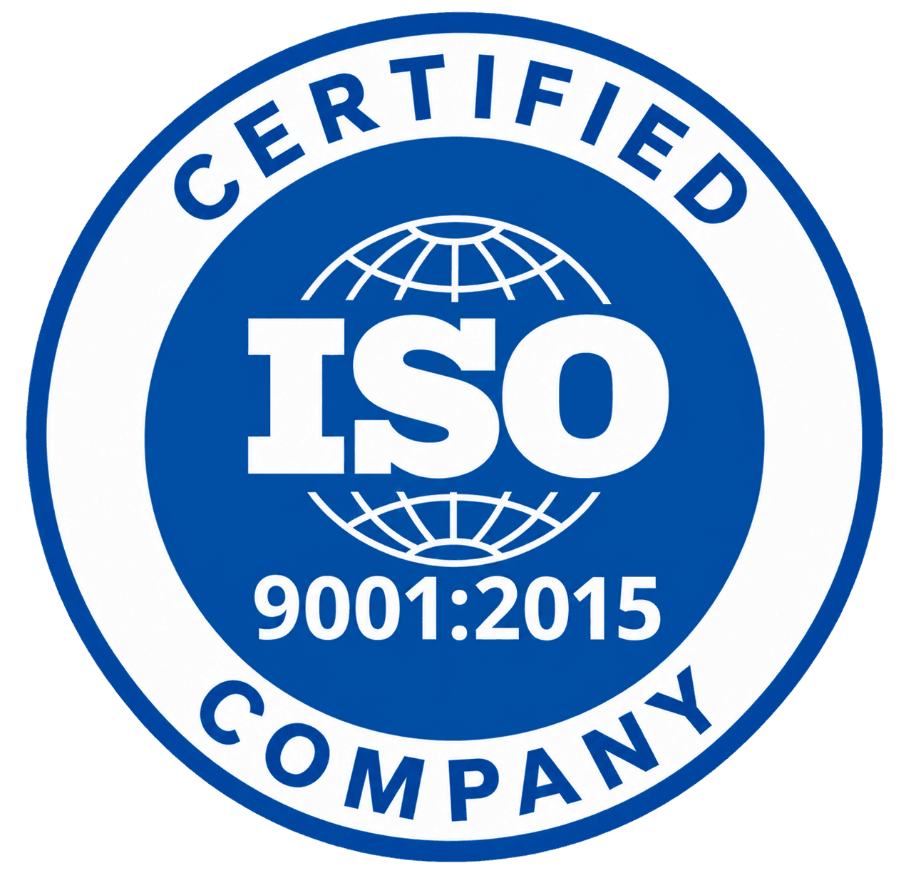 ISO 9001:2015 certified company